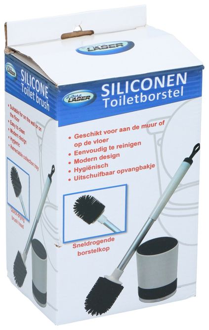 Hovedbilde Silikon toalettbørste m/holder