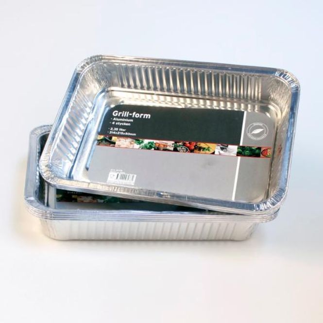 Hovedbilde Aluminiumsform 2,35L 4pk.
