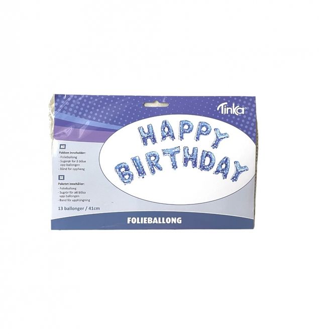 Hovedbilde Folieballonger happy birthday