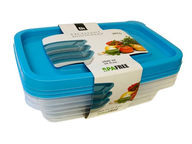 Hovedbilde Plastboks 1 liter, 3 pk