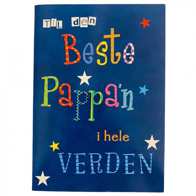 Hovedbilde Farsdagskort dobbelt med konvolutt - beste ...