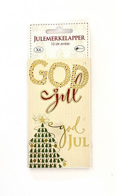 Hovedbilde Julemerkelapper 10 pk.