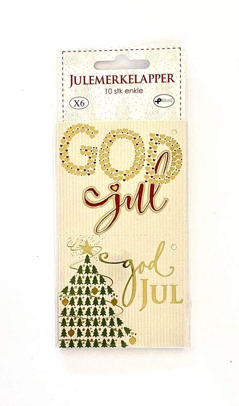 Julemerkelapper 10 pk.