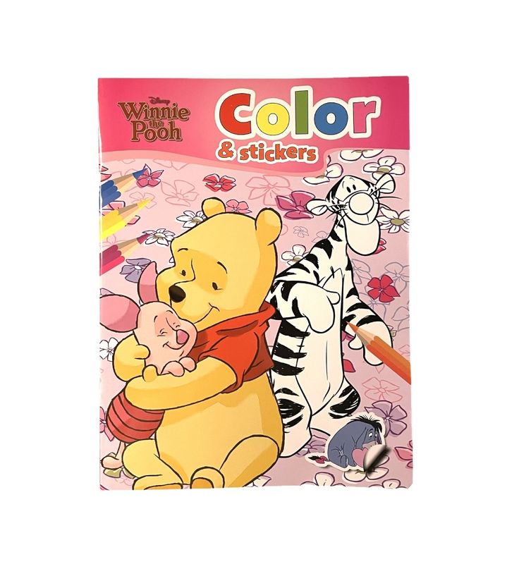 Fargeleggingsbok med stickers - Ole Brum Disney