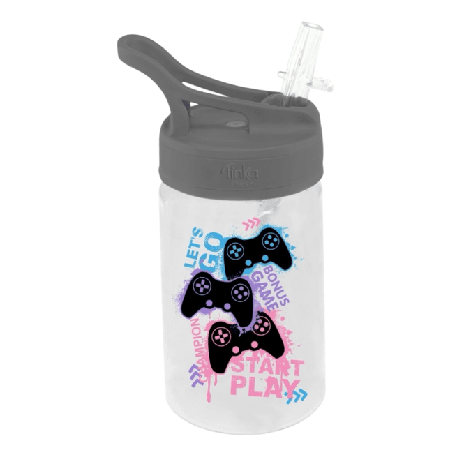 Hovedbilde Drikkeflaske 350ml Tinka gaming grå