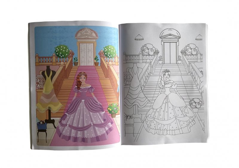 Fargeleggingsbok prinsesser