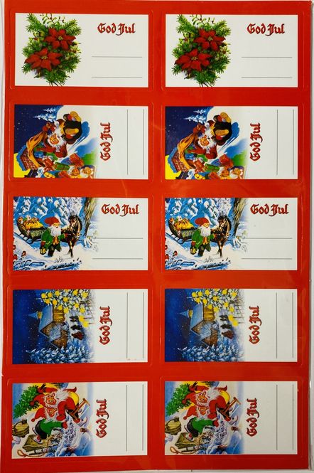 Hovedbilde julemerkelapper 60 pk.
