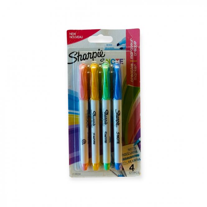 Hovedbilde Markeringstusjer 4 pk. Sharpie