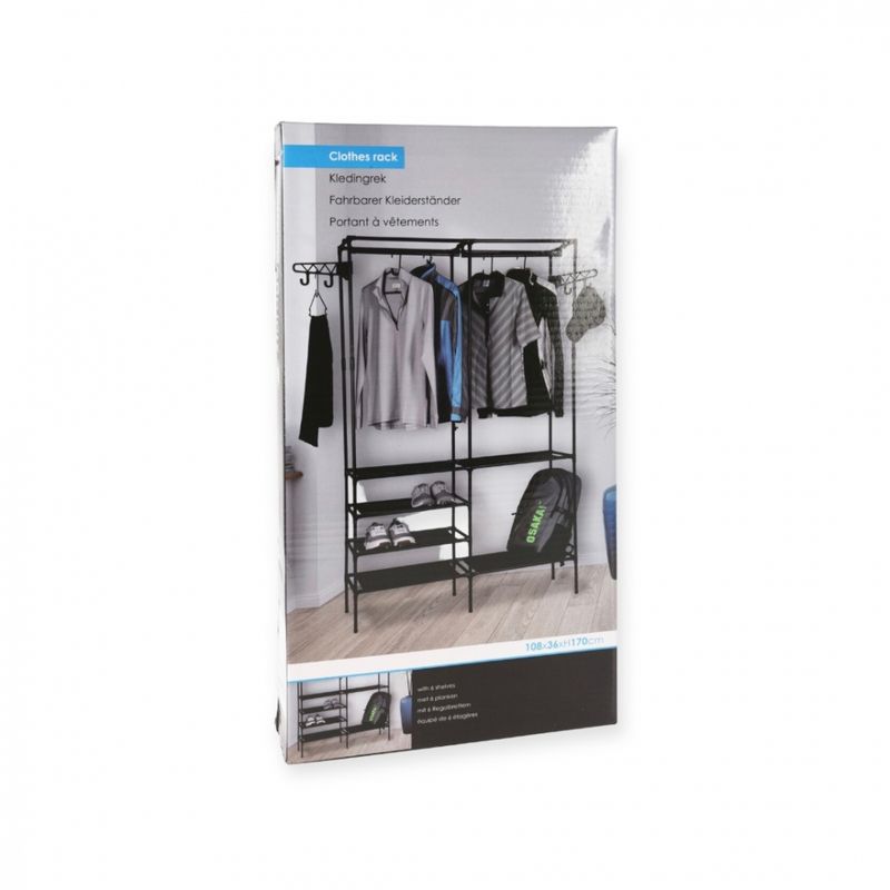 Klesstativ 108x36x170cm metall