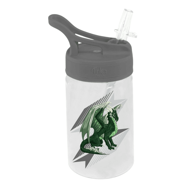 Hovedbilde Drikkeflaske 350ml Tinka drage grå