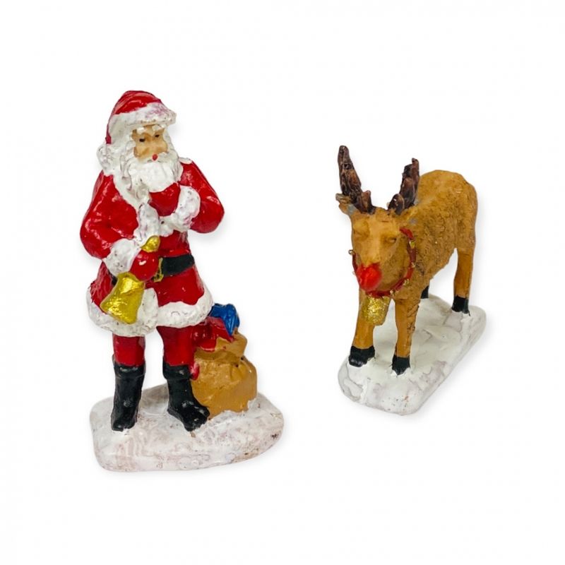 Julefigurer nisse og reinsdyr