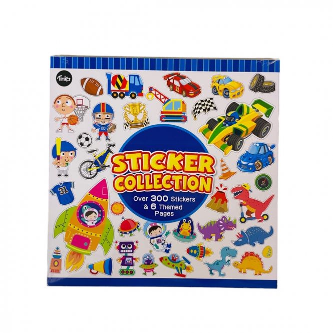Hovedbilde Stickers 300 stk 6 store ark a 25x25 cm Gutt
