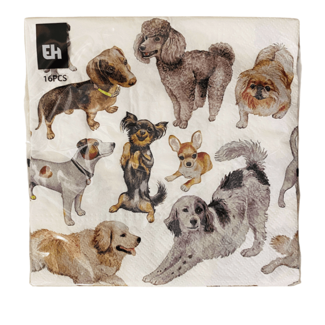 Hovedbilde Servietter 16 pk. 33x33 cm Hund/Katt