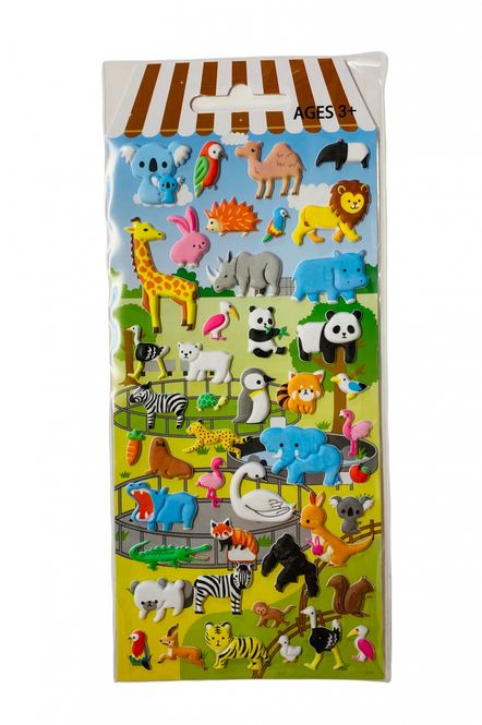 Hovedbilde Stickers 3D ville dyr