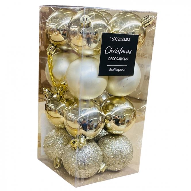 Hovedbilde Julekuler 50 mm 16 pk.