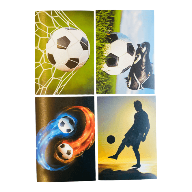 Hovedbilde Gratulasjonskort 8 stk Fotballmotiv