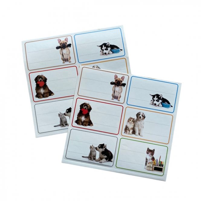 Hovedbilde Bok/navne- etiketter 12 pk.