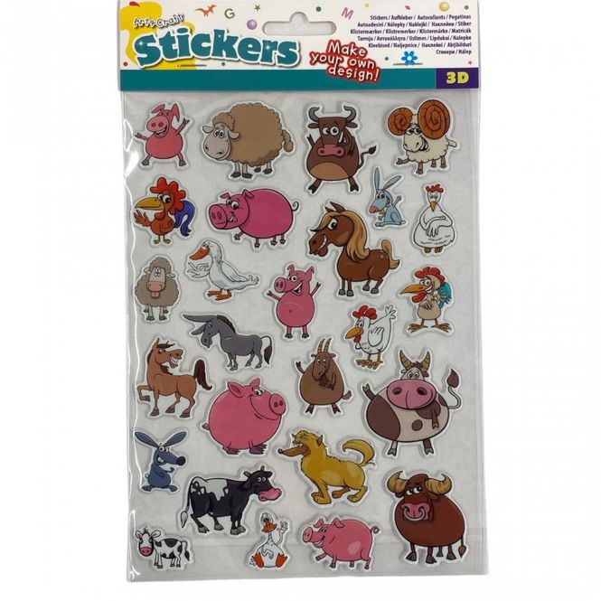 Hovedbilde Stickers 3D Dyr