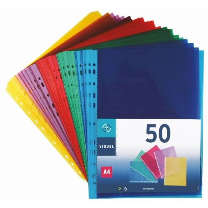 Hovedbilde Plastlommer A-4 toppåpning 50 pk.