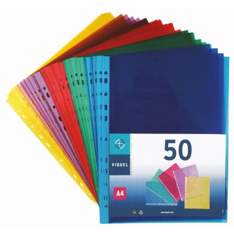 Plastlommer A-4 toppåpning 50 pk.