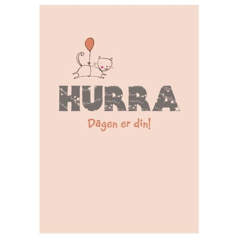 Gratulasjonskort 25 pk. Hurra