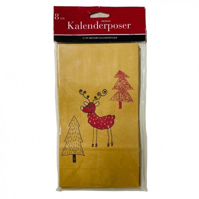 Hovedbilde Kalenderposer medium 8 stk