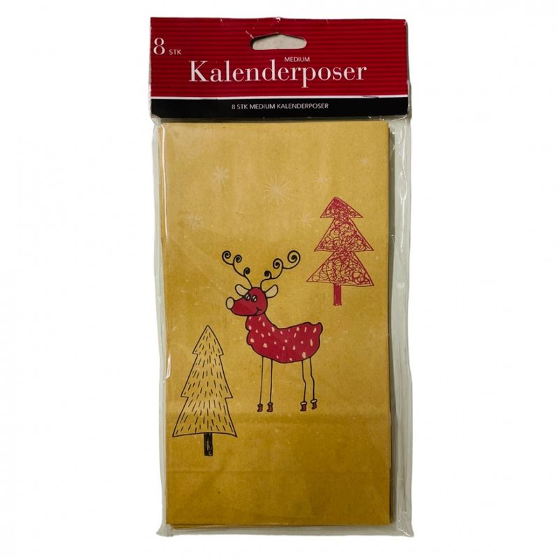 Kalenderposer medium 8 stk