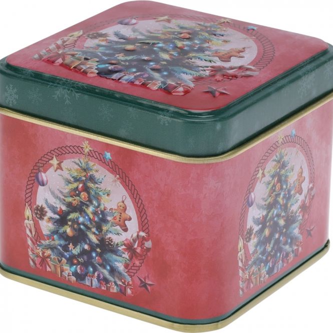 Hovedbilde Kake/gave-boks juletre 8x8x6,5 cm