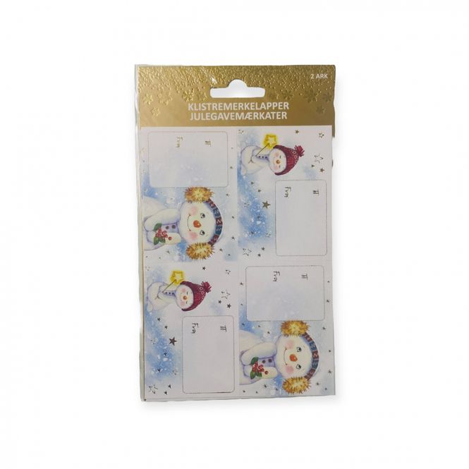 Hovedbilde Julemerkelapper selvklebende 8 pk.