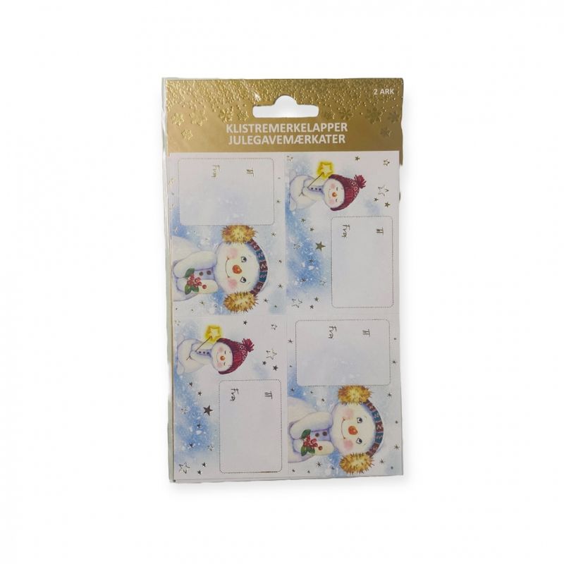 Julemerkelapper selvklebende 8 pk.