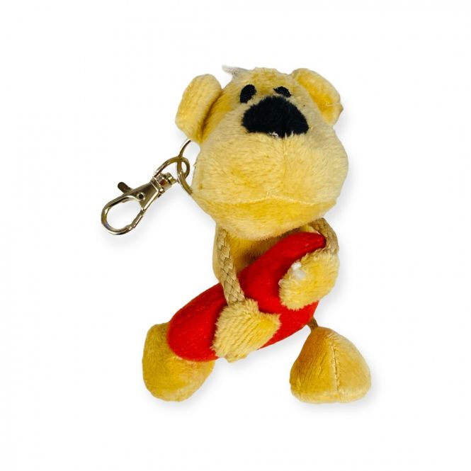 Hovedbilde Bamse med hjerte 12 cm med oppheng
