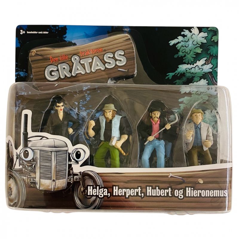 Gråtass-figurer 4 pk. Helga, Herpert, Hubert og Hieronemus