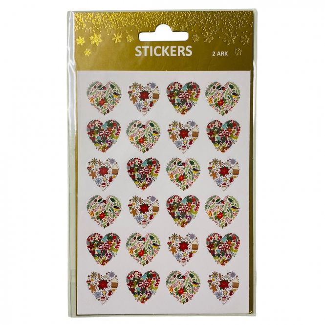 Hovedbilde Julestickers Hjerter