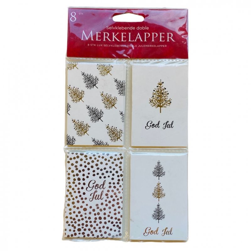 Julemerkelapper dobble 8 pk.