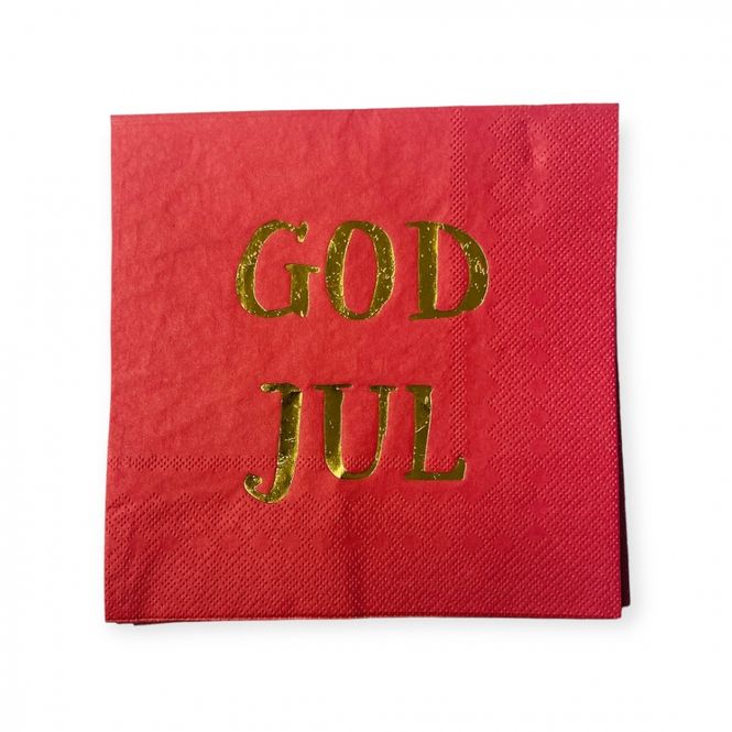 Hovedbilde Juleservietter 240 pk. God jul  Trend Design ...