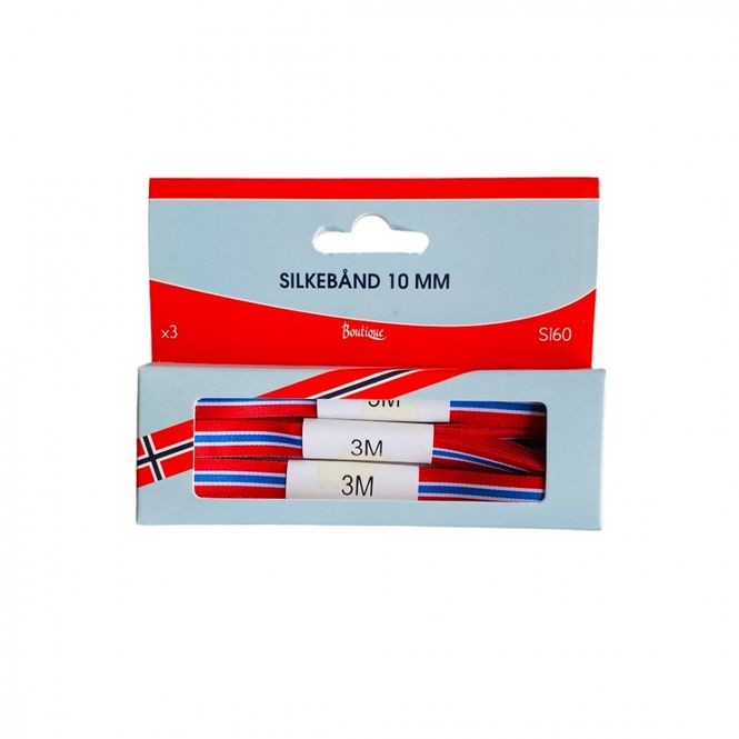 Hovedbilde Silkebånd 10 mm 3 stk a 3 M