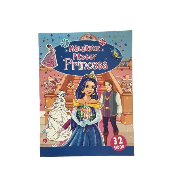 Hovedbilde Fargeleggingsbok Pretty Princess blå