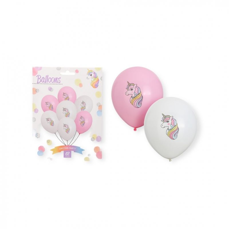 Ballonger Enhjørning 12 pk.
