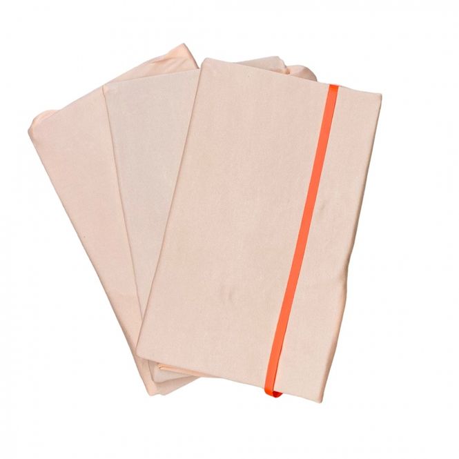 Hovedbilde Bokbind elastisk 3pk peach