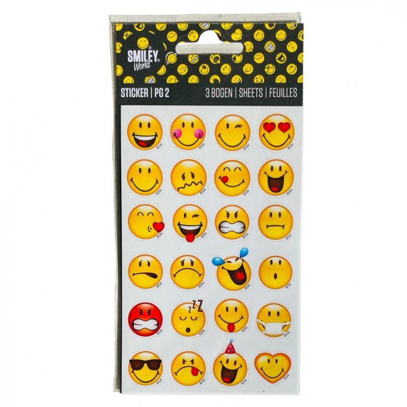 Stickers 3 ark Smily-emojis