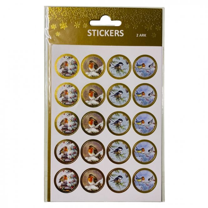 Hovedbilde Julestickers Fugler