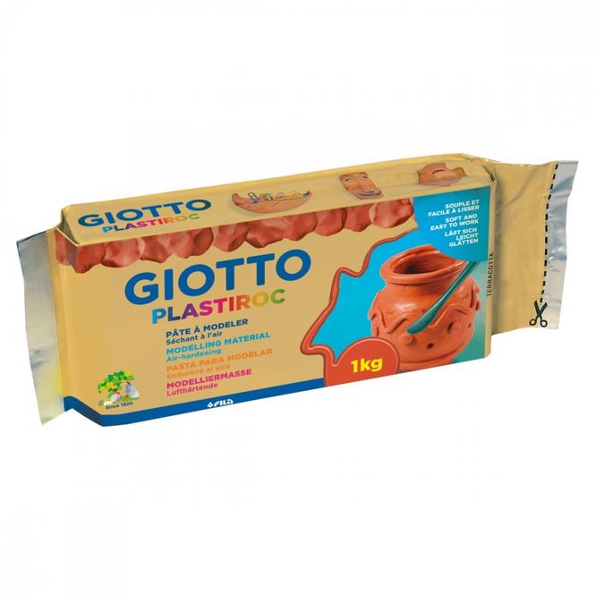 Hovedbilde Modelleire lufttørkende 1 kg teracotta Giotto